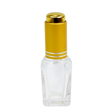 custom shape 15ml glass personal care packaging essential oil dropper glass bottles