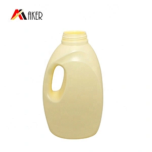 Empty big size 1000ml HDPE plastic cosmetic liquid laundry detergent bottle with handle