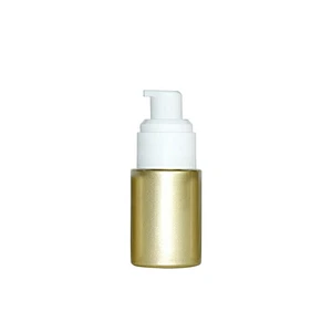 luxury custom 20ml gold glass personal care packaging skin care lotion cream lotion pump glass bottle