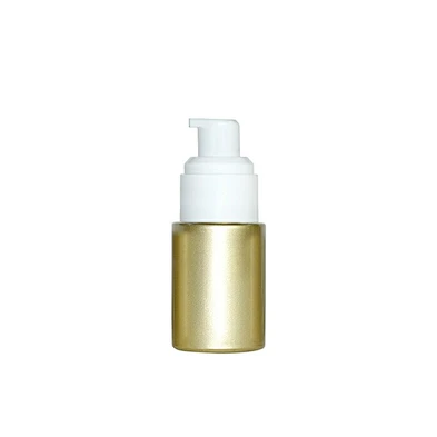 luxury custom 20ml gold glass personal care packaging skin care lotion cream lotion pump glass bottle