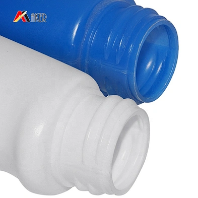 Flat shape 350ml 600ml hdpe plastic liquid detergent bottle with trigger sprayer