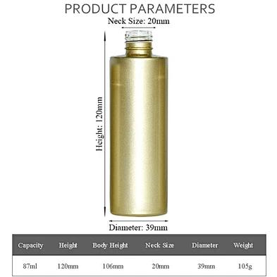 custom lotion cream bottle glass packaging personal care skin care lotion cream luxury 80ml gold glass bottle