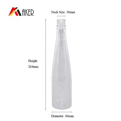 Wholesale price 600ml clear PET bpa free water bottle with tamper proof screw cap