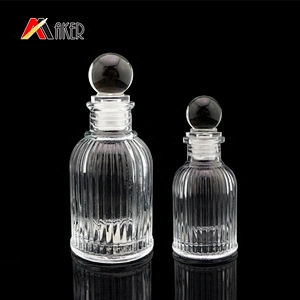 Factory wholesale 40ml 100ml cylinder shaped aroma glass diffuser bottle