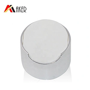 Wholesale aluminum cover round silver color 24/410 plastic disc top cap for bottle
