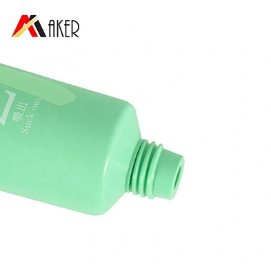 Newest empty 60ml round LDPE plastic cosmetic skin care facial cleanser cream tube packaging with screw cap