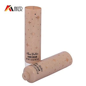 Wholesale 100ml soft cosmetic LDPE plastic hand cream tube packaging with flip top lid