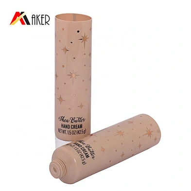 Wholesale 100ml soft cosmetic LDPE plastic hand cream tube packaging with flip top lid