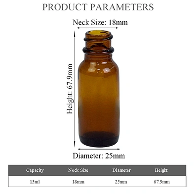 wholesale 15ml dropper serum bottle personal care packaging skin care massage essential oil brown glass bottle
