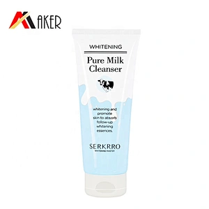 New products round 100ml LDPE plastic cosmetic face wash cleanser cream tube packaging for sale