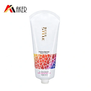 Wholesale 260ml white color round cosmetic hand cream tube packaging with flip cap