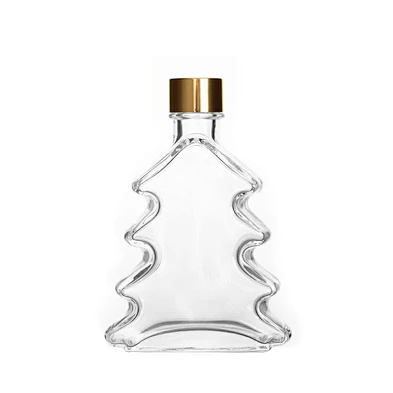 Hot Sell Luxury Packaging 200ml Empty Reed Diffuser Glass Bottle With Gold Cap