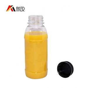 Customized Clear Plastic PET Beverage Bottle 300ml Water Bottle With Tamper Proof Cap