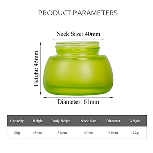 factoty custom luxury personal care 1oz 30g cosmetic jars care packaging lotion cream glass jar set