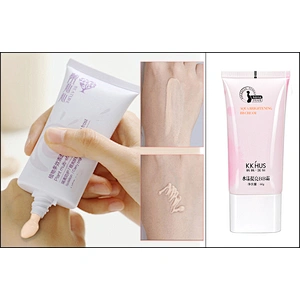 Wholesale new design empty 60ml cosmetic packaging laminated flat oval aluminum tube for BB cream