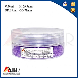 Custom Clear small 50g PET Plastic Empty Jars for Lotions and Creams