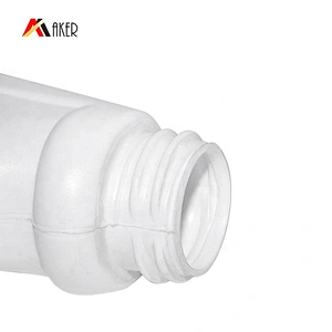 Customized empty 500ml white color special shape PE plastic liquid detergent bottle with trigger sprayer