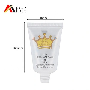 Custom 30ml plastic LDPE  round frosted transparent empty body lotion skincare tube packaging