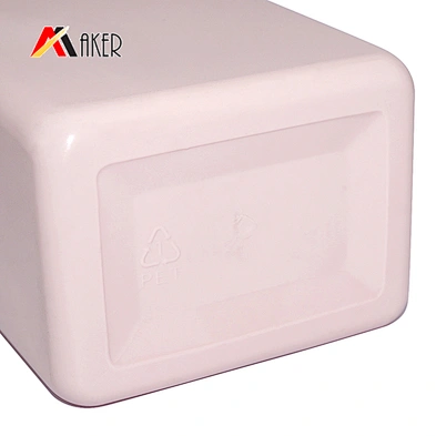 empty 450ml pink plastic pet beauty packaging body wash bottle