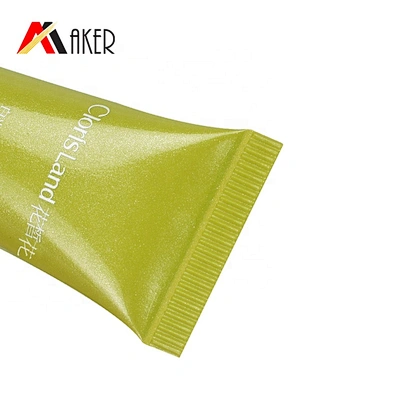 Round 15g Massage Applicator Eye Essence Cream Tube Green Empty Pearl Cosmetic Packaging Plastic 15ml Tube with Screw Cap