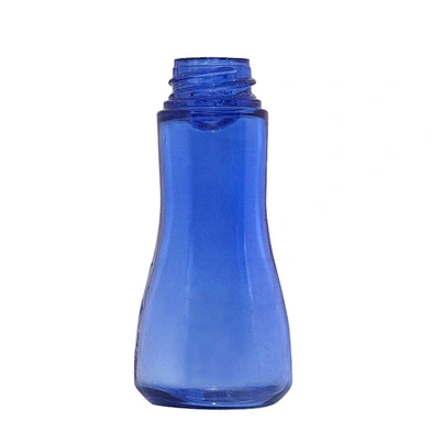 Cosmetic Lotion Cream Bottle PETG Plastic Hot Selling Empty Round Blue 20ml Screen Printing Provided Beauty Packaging