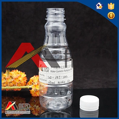Special designed food grade 250ml pet plastic drinking water bottle with screw cap