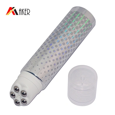 Custom 200ml Aluminum Round Cosmetic Roll Massage Tube for Eye Cream Facial Foam Hand Cream