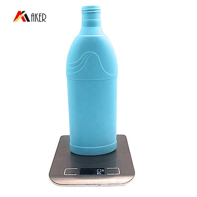 Special design 600ml HDPE plastic laundry detergent bottle with plastic unique purple color screw cap