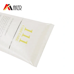High quality empty LDPE plastic 200ml matte pearl white hair care shampoo cosmetic tube packaging