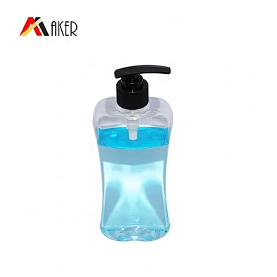 Wholesale price personal care square 500ml PET plastic custom lotion pump bottle