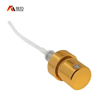Hot selling 15/400 gold aluminum covered snap perfume sprayer pump