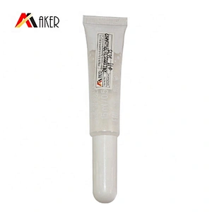 Hot selling empty oval clear tube container luxury custom logo lip gloss tube with brush