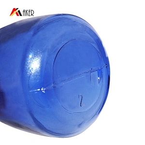 Cosmetic Lotion Cream Bottle PETG Plastic Hot Selling Empty Round Blue 20ml Screen Printing Provided Beauty Packaging