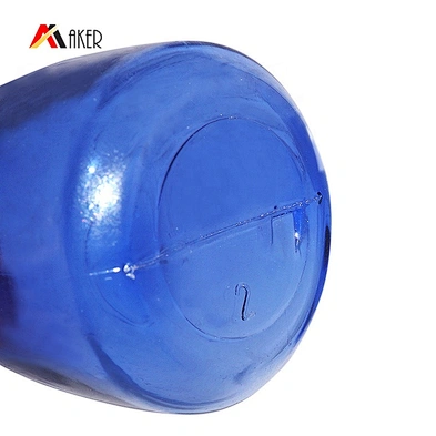 Cosmetic Lotion Cream Bottle PETG Plastic Hot Selling Empty Round Blue 20ml Screen Printing Provided Beauty Packaging