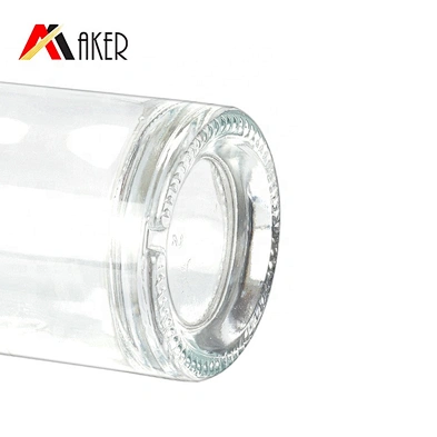 2020 New arrival factory wholesale price 700ml clear boston shape empty glass wine bottle with stopper