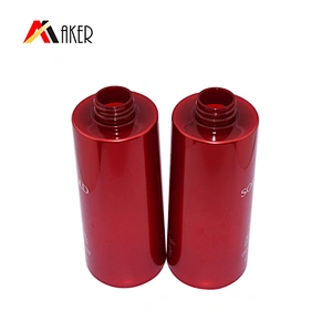 High quality 650ml red cylinder plastic PET bottle body lotion bottle