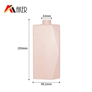 Bottle HDPE Plastic Newest Unique Shape Hair Care 650ml Skin Care Packaging PE Screen Printing PUMP Sprayer