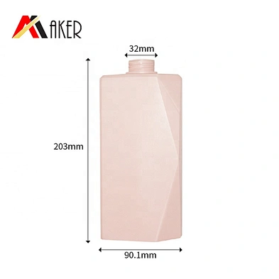 Bottle HDPE Plastic Newest Unique Shape Hair Care 650ml Skin Care Packaging PE Screen Printing PUMP Sprayer