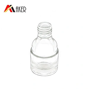 New luxury 20ml clear cosmetic glass essence bottle serum dropper bottle with silver electroplated press dropper cap