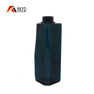 Factory custom unique shape 450ml pet plastic hotel shampoo bottle