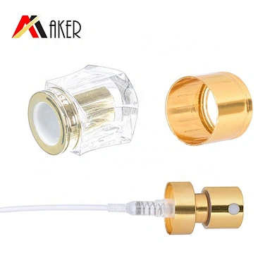 China supplier new special shape empty 50ml luxury crystal glass perfume bottle with sprayer