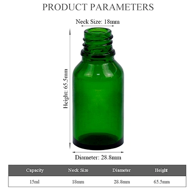 wholesale in stock empty 15ml personal care glass packaging skincare serum glass essential oil dropper glass bottle