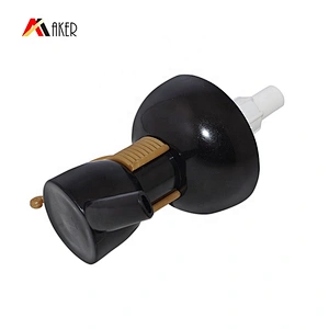 New design 24/410 black clip lock lotion pump with yellow clip for cosmetic lotion bottle