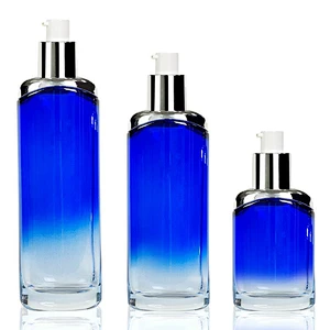 luxury gradient 100ml personal care packaging serum glass skin care packaging cream bottle