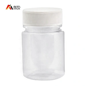 Custom Size Multi-purpose 15ml 20ml 30ml 50ml 100ml Clear Pill PET Plastic Capsule Jar