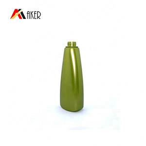 Wholesale green oval 100ml 400ml 500ml 800ml cosmetic empty HDPE plastic shampoo bottles set