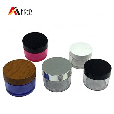 5ml/30ml/50ml different colors cosmetic cream PETG plastic jars with lid