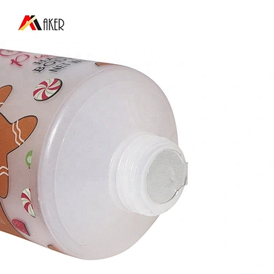 New design semi transparent 100ml LDPE plastic hand cream body cream cosmetic packaging tube with plastic flip top cap