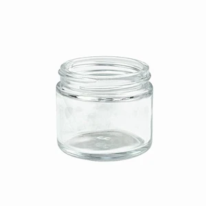 glass eye cream jars cosmetic face cream jar with gold cap glass jar skincare packaging