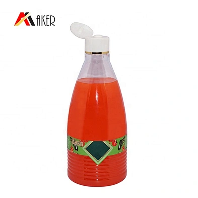 China supplier 500ml clear Customized latest design empty PET shampoo plastic bottles with flip cap